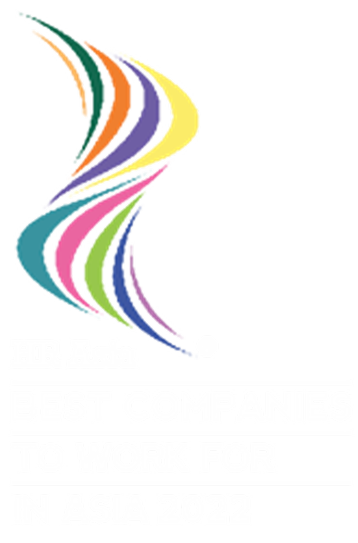 HR Asia Best Companies to Work for in Asia 2022 award logo recognizing workplace excellence and employee experience.