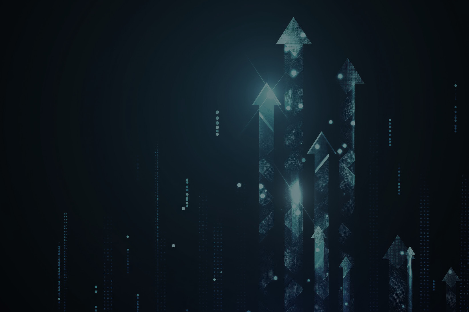 abstract digital image with arrows pointing upwards