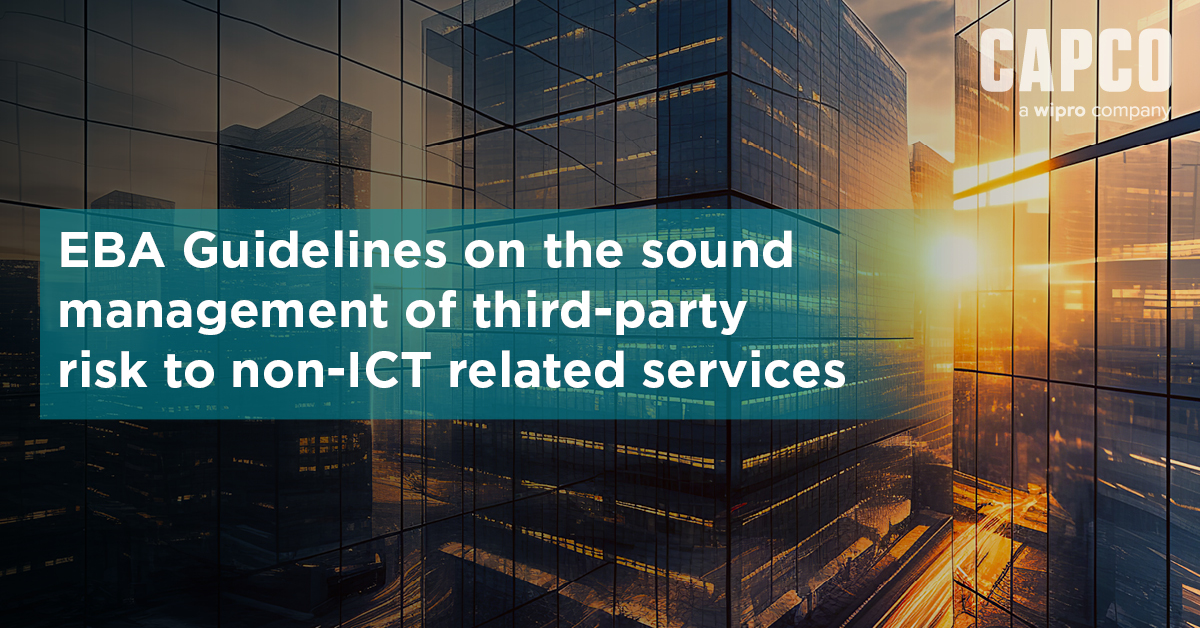 EBA Guidelines on the sound management of third-party risk to non-ICT ...
