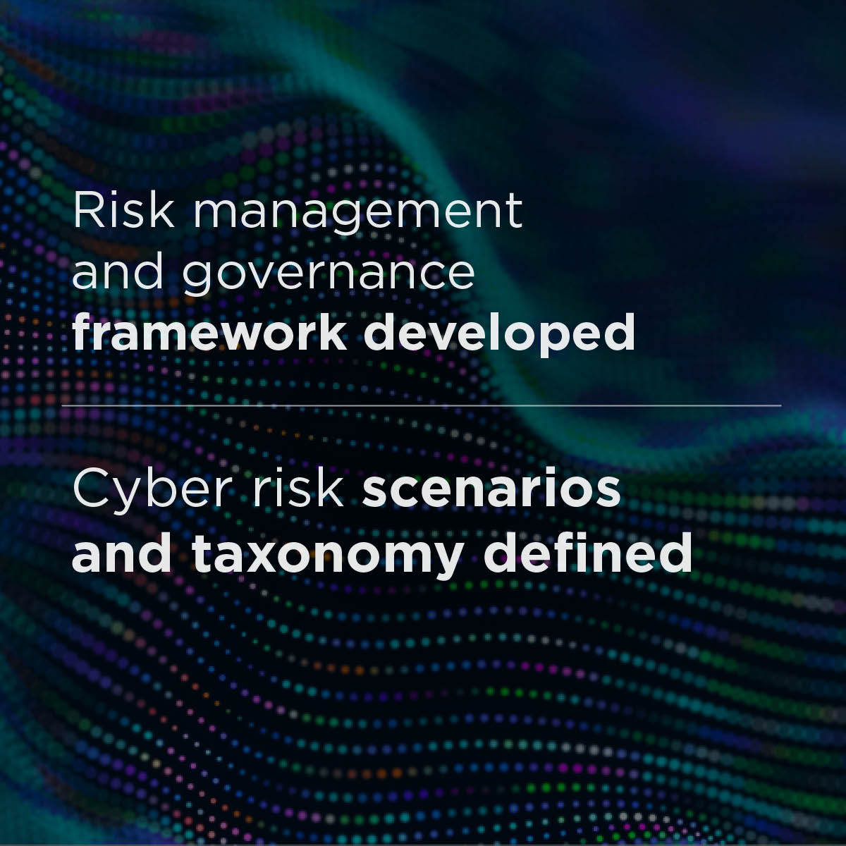 Highlights key insights of the ‘Cyber risk assessment framework’ success story