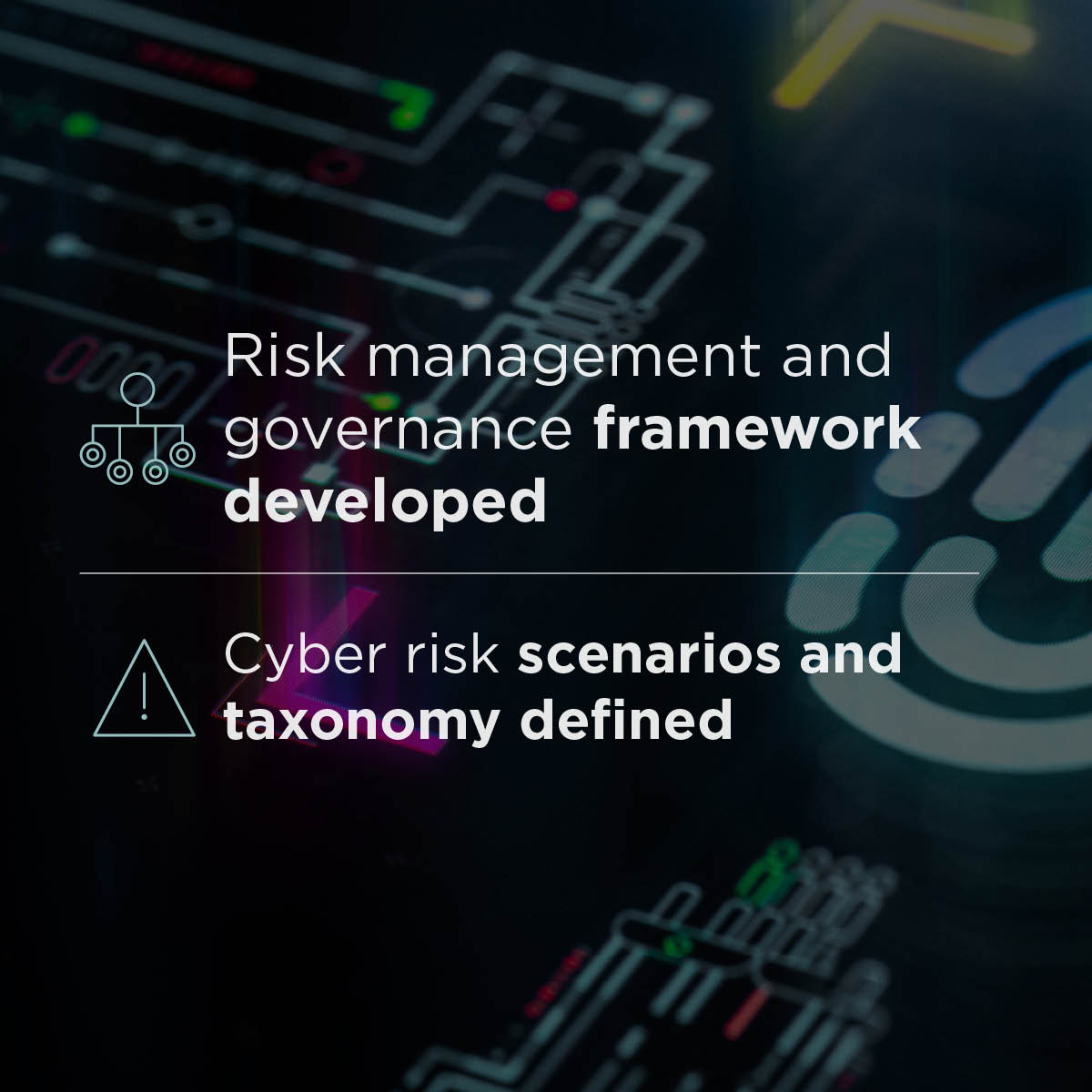 Highlights key insights of the ‘Cyber risk assessment framework’ success story