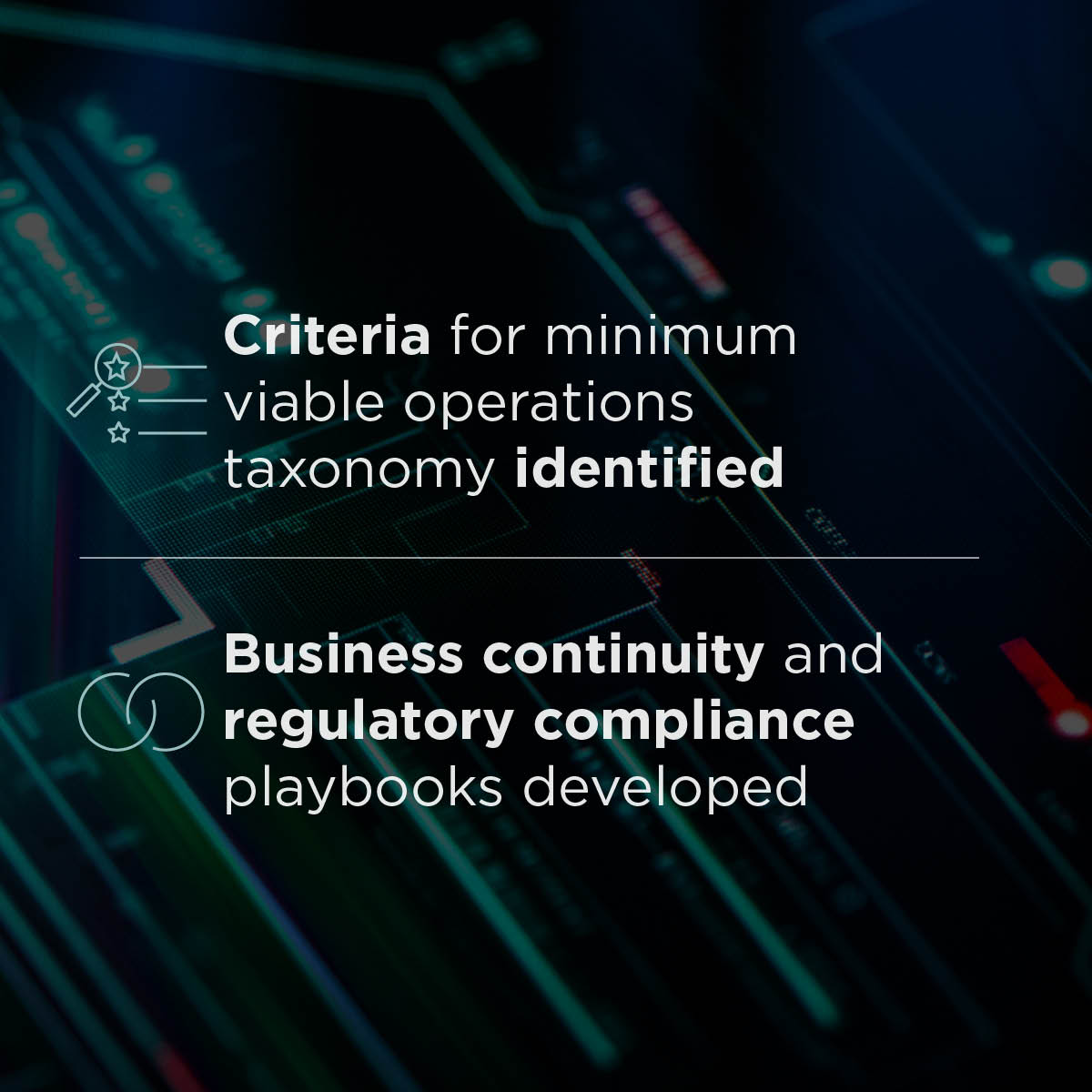 Highlights key insights of the ‘Threat-based strategy development & implementation’ success story