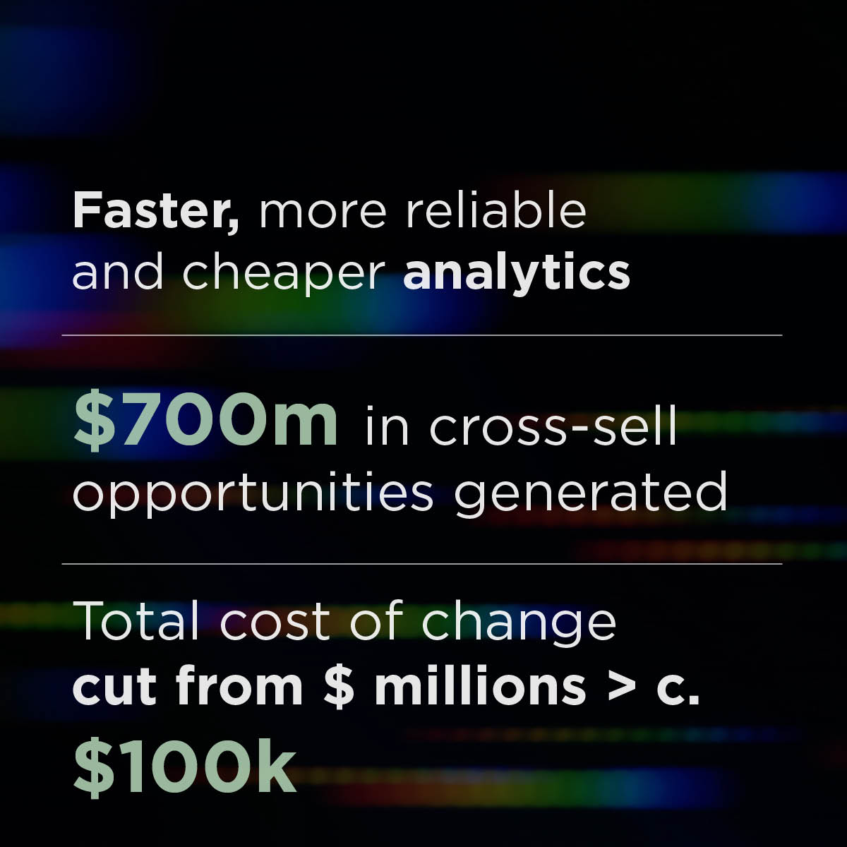 Highlights key insights of the ‘Rapid product deployment’ success story