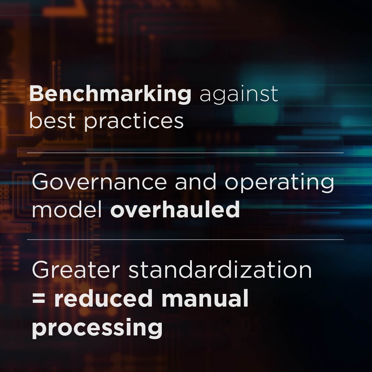 Highlights key insights of the ‘Industrialized automation’ success story