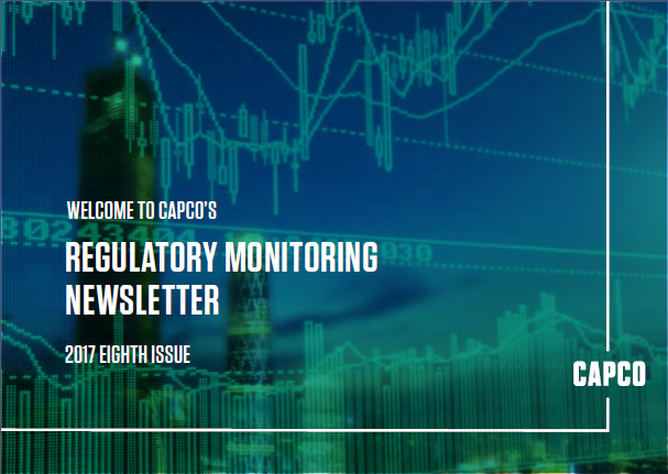 Regulatory Monitoring Newsletter Issue Eight 2017